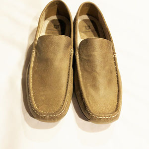 Shoes casual mens new size 13D brown Andrew Marc leather upper man made sole